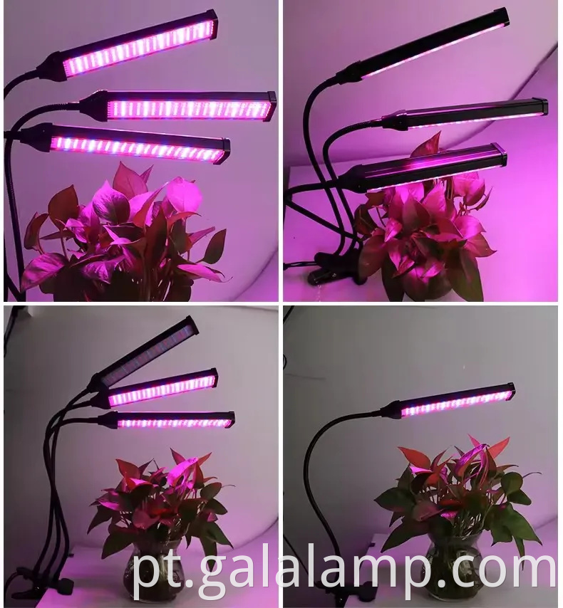 LED de clipe ajustável Cresça luz com recurso de preenchimento versátil